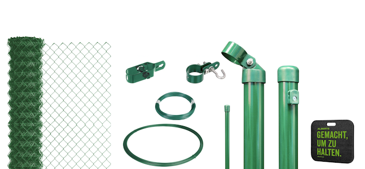 Alberts® Maschendraht Komplettset zum Einbetonieren
