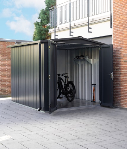 Hörmann Metall-Gerätehaus Juno JSD mit Satteldach