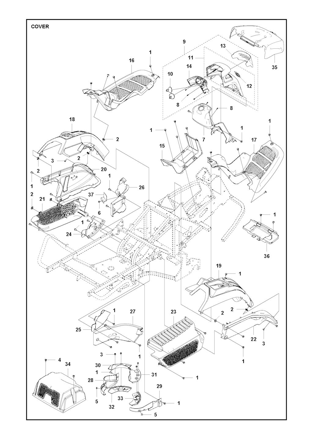 Explosionszeichnung Ersatzteile