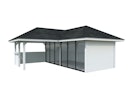 Vorschaubild Palmako Pavillon Bianca 24,9 m² Set 222 Slide
