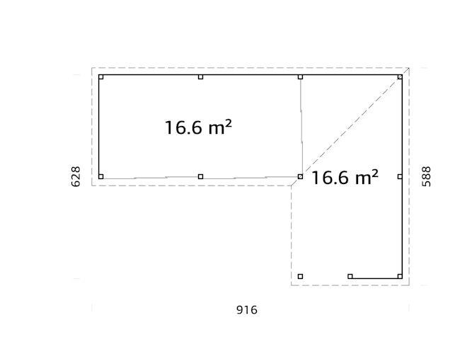 Palmako Carport/Pavillon Connect Lenna 33,2 m² Set 420 Slide