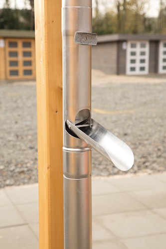 Wolff Finnhaus Aludachrundrinnenset SD bis 600 cm mit 2 Fallrohren