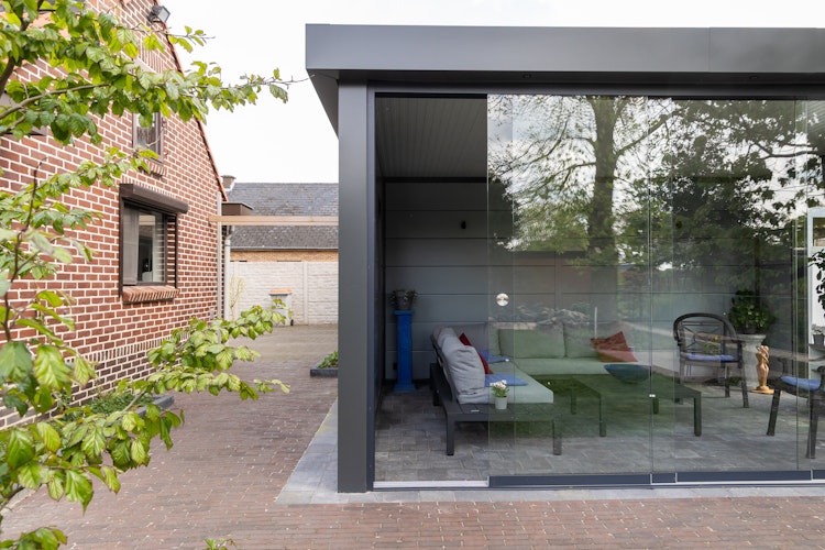 Telluria Glasschiebewände für Pavillon Singolo 3630