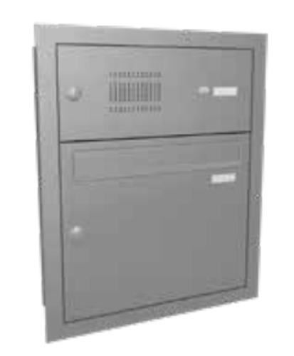 Gutta Rechteckvordach BS Plus 160 Sondermaß inkl. Seitenteil und Briefkasten  (neues Modell)