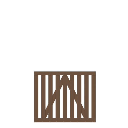 TraumGarten Vorgarten-Einzeltor Raja WPC  1015 x 850 mm