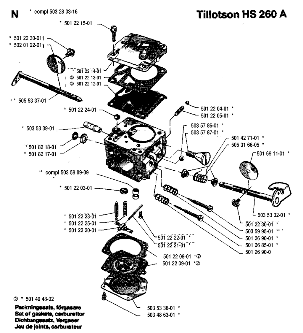 Explosionszeichnung Ersatzteile