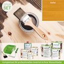 Vorschaubild Innen- und Außenanstrich Komplettset für Gartenhäuser von 10 bis 15 m² Grundfläche (Lasur)