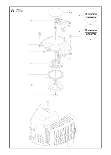 Husqvarna Heckenscheren/Stabheckenscheren 967279901 226HD75S Heckenschere