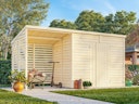 Vorschaubild Palmako Gerätehaus Leif 4,5 m² + 2,9 m² Anbau - 16 mm