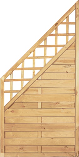 T&J Maxi Massivzaun Ranki Ecke 90 x 180/90 cm