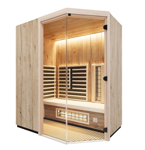 Infraworld Infrarotkabine TrioSol Prima 1 inkl. VITALcorner inkl. 5-teiligem gratis Zubehörset