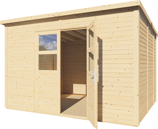 Bertilo Gartenhaus Borkum 2 - 19 mm