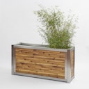 Vorschaubild BambusBASIS Hochbeet mit Kokosfrostschutzmatte - Profile Edelstahl