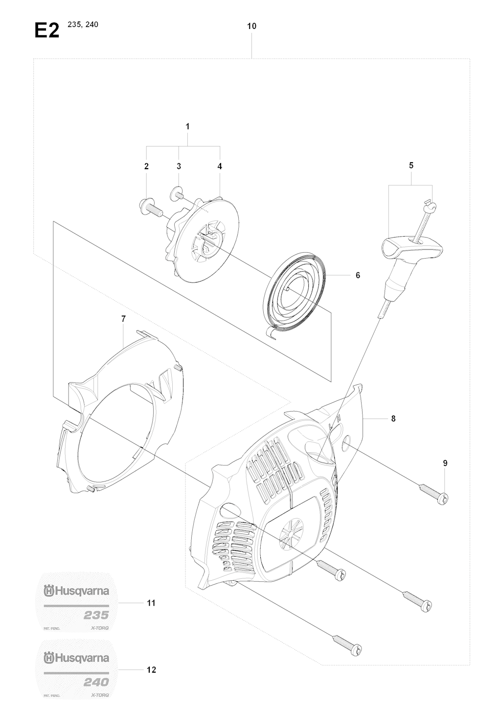 Explosionszeichnung Ersatzteile