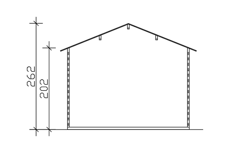 Skan Holz 45 mm Gartenhaus Halmstad/Narvik