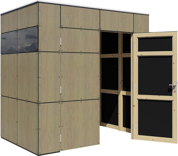 Bertilo Gartenhaus HPL Mini - 6 mm