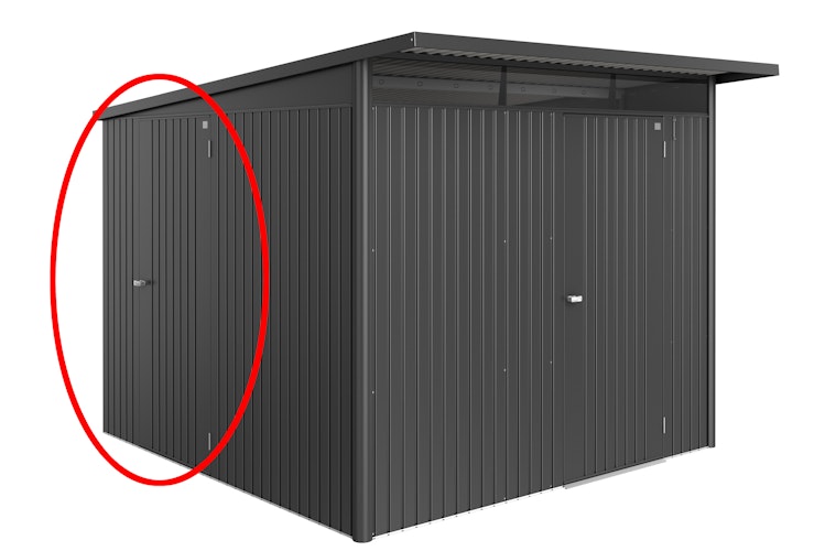 Zusatz Einzeltür für Biohort Gerätehaus Avantgarde ECO