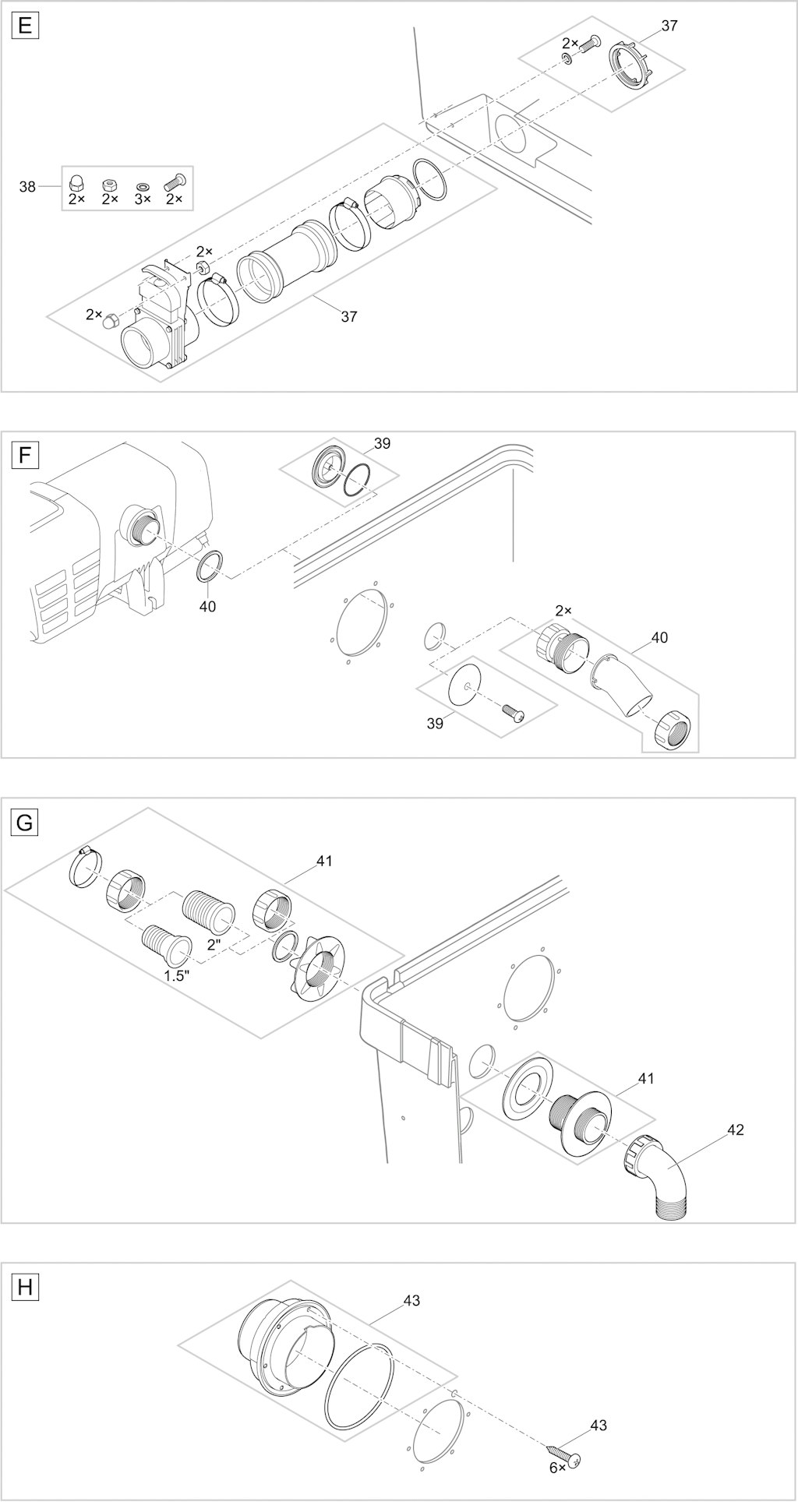 Explosionszeichnung Ersatzteile