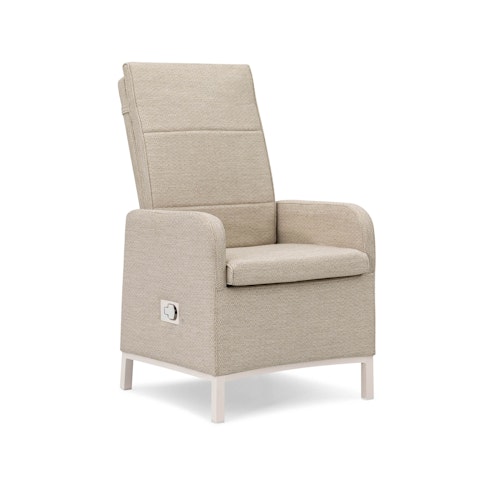 BEST Relaxsessel RIGA inkl. Fußhocker, Aluminium / Sunproof (100 % Polypropylen)