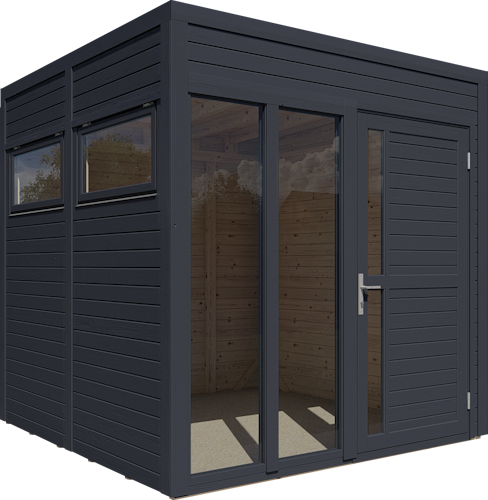 Bertilo Gartenhaus Cubus 2 Office - 19 mm