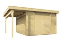 Vorschaubild Wolff Finnhaus Blockbohlenhaus Emelie 4324 - 34 mm