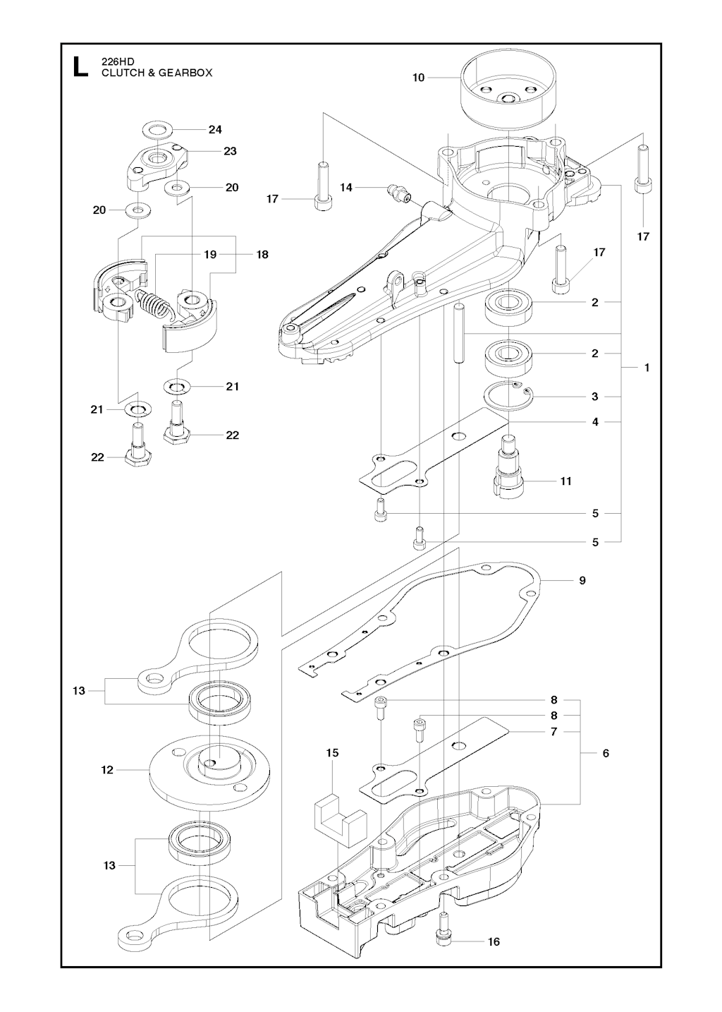 Explosionszeichnung Ersatzteile