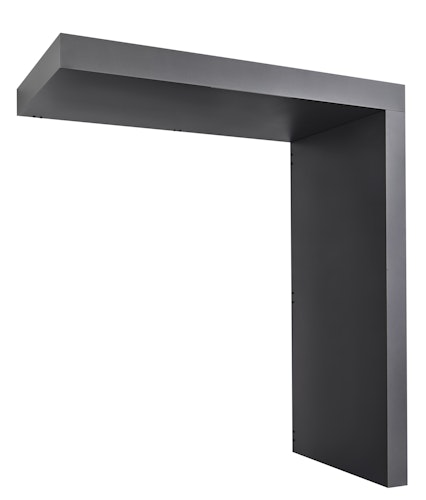 Gutta Rechteckvordach BS Plus 300 Sondermaß inkl. Seitenteil und Briefkasten (neues Modell)