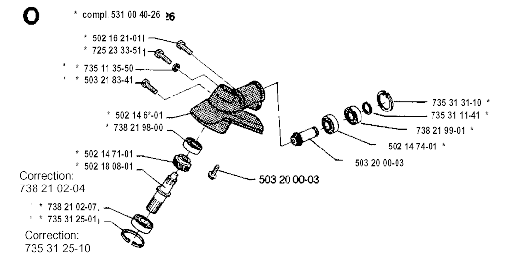 Explosionszeichnung Ersatzteile