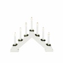 Vorschaubild Konstsmide Holzleuchter, weiss lackiert 7 klare Birne,230V