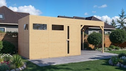 Bertilo Gartenhaus Cubus 3 Lounge - 19 mm