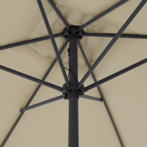 doppler Mittelmastschirm LIFE 250 x 200 Lift, Aluminium Anthrazit / 100 % Polyester 180 g/m²