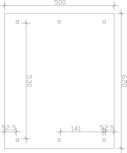 Skan Holz Wallgau - Satteldach Doppelcarport Breite 620 cm