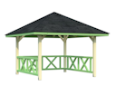 Vorschaubild Palmako Pavillon Bianca 8,3 m² Set 101