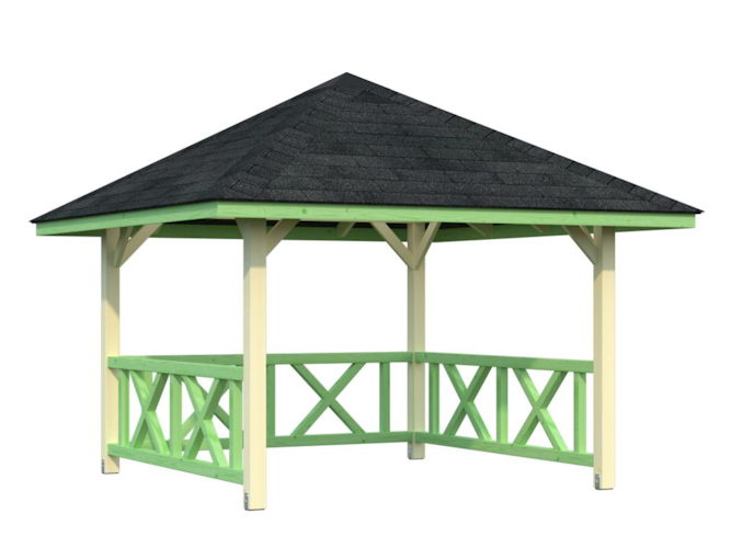 Palmako Pavillon Bianca 8,3 m² Set 101