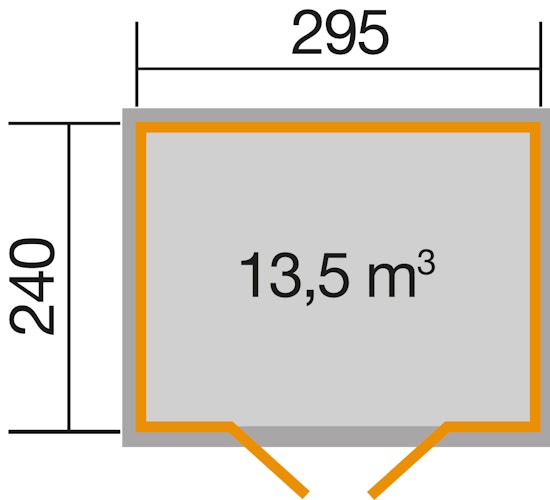 Weka Gartenhaus 219 wekaLine - 28 mm