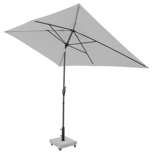 doppler Mittelmastschirm myZONE 300 x 200 Auto Tilt, Aluminium Anthrazit / 100 % Polyester 180 g/m²