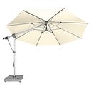 Vorschaubild doppler Pendelschirm EXPERT 350, Aluminium Silber / 100 % Polypropylen 220 g/m²