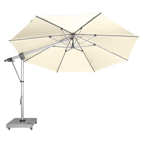 doppler Pendelschirm EXPERT 350, Aluminium Silber / 100 % Polypropylen 220 g/m²