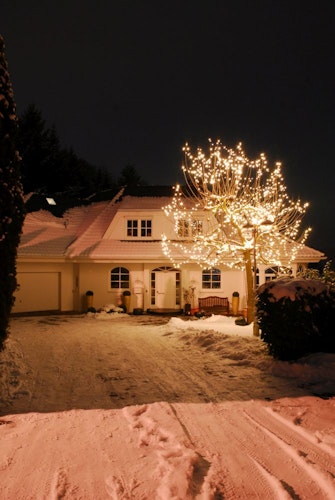 Konstsmide Weihnachtsbeleuchtung  LED Mini-Lichterkette 120 warmweiße Dioden