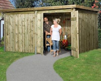 Weka 20 mm Flachdachschuppen Lagerhaus 607 4Zubehörbild