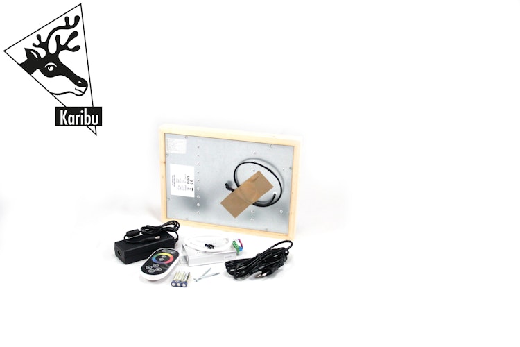 Karibu LED Farblicht Größe 2 für Innensaunen (320 x 240 x 38 mm)