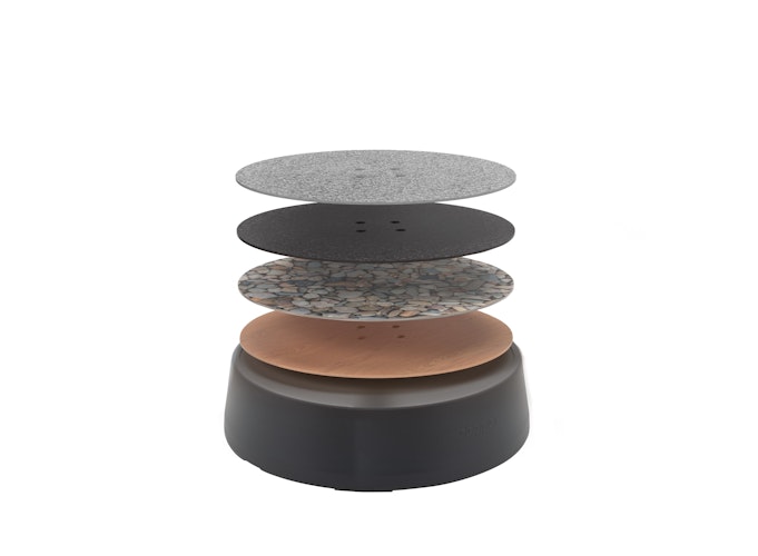 doppler Dekorplatte für Rollsockel EXPERT EASY MOVE SWITCH, Stahl