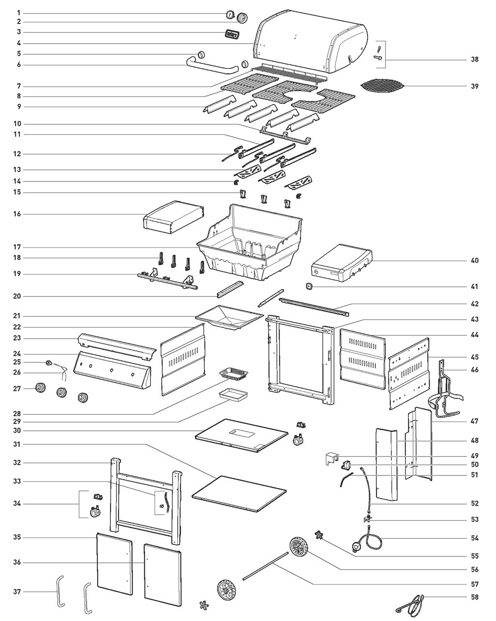 Explosionszeichnung Ersatzteile