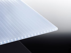 T&J TEJEPOLY POLYCLEAR Sonderanfertigung Stegdreifachplatte Weiß-Opal