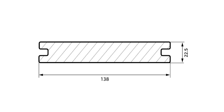 Fiberdeck Exotics WPC-Terrassendiele Ipé massiv 23 x 138 mm