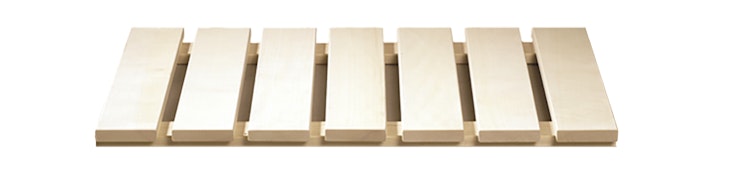 Karibu Bodenrost Premium aus Espenholz 38 x 77 cm