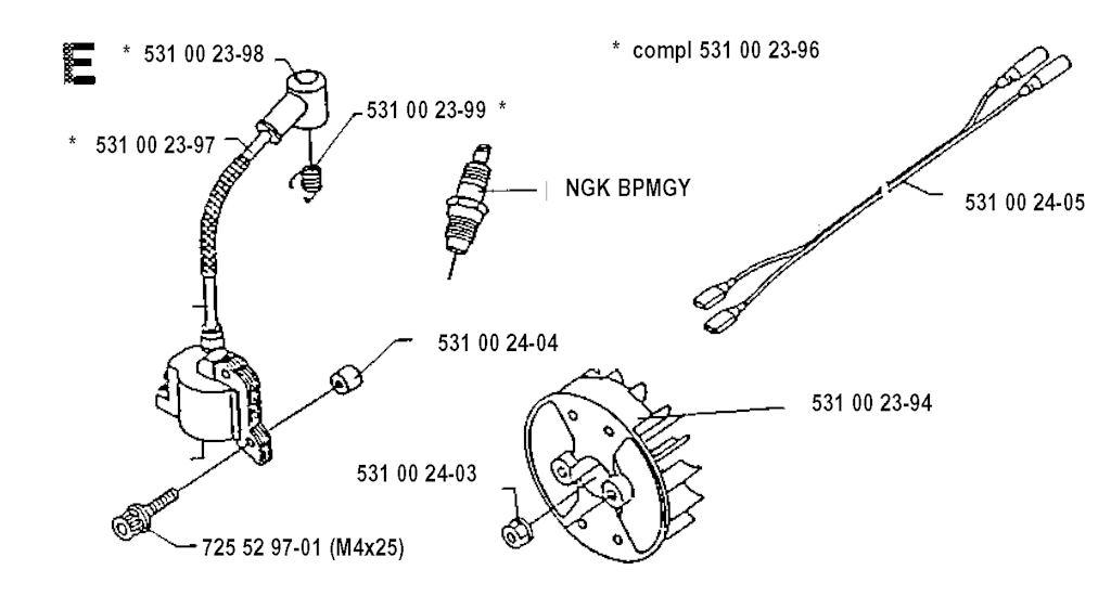 Explosionszeichnung Ersatzteile