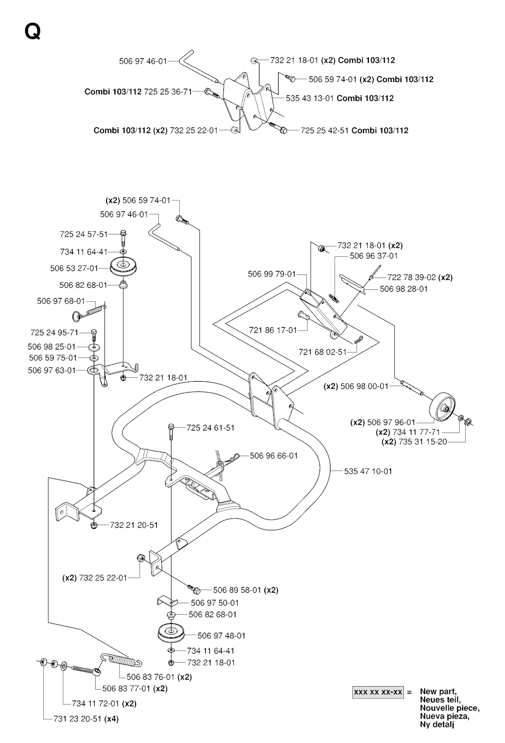 Explosionszeichnung Ersatzteile