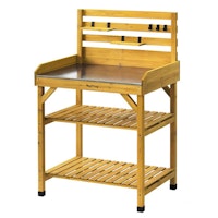 NOOR VegTrug® Pflanztisch, Grey Wash, 100% FSC zertifiziertes Holz