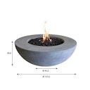 Vorschaubild Gardenforma Gas Feuerstelle Ätna in grauer Betonoptik